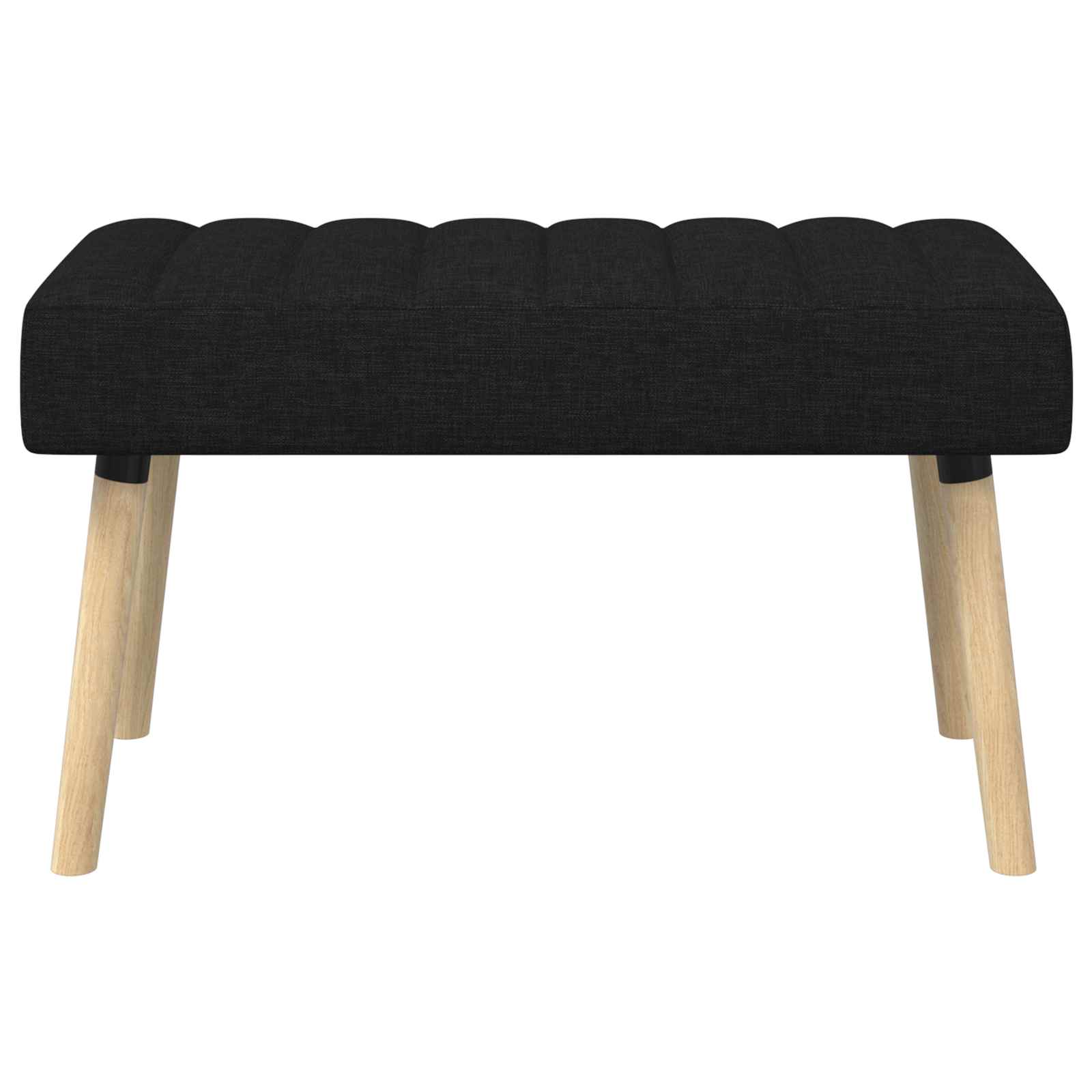 Kanalpuddet Bænk Sort 80 x 40 x 46 cm Stof