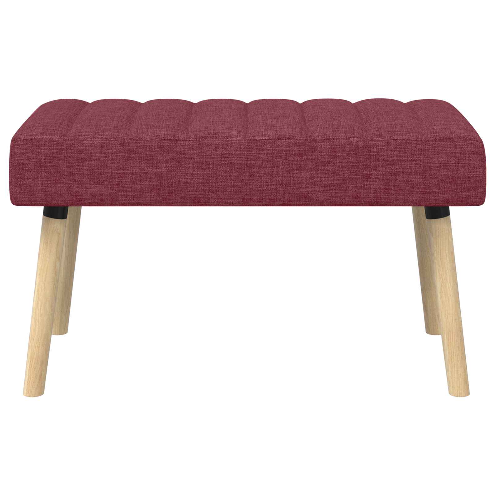 Kanalpuddet Bænk Vinrød 80 x 40 x 46 cm Stof