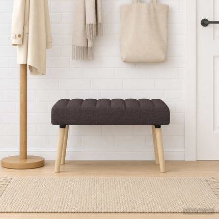 Kanalpuddet Bænk Mørk Brun 80 x 40 x 46 cm Stof