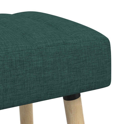 Kanalpuddet Bænk Mørkegrøn 80 x 40 x 46 cm Stof