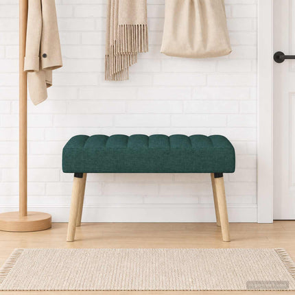 Kanalpuddet Bænk Mørkegrøn 80 x 40 x 46 cm Stof