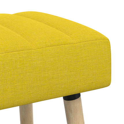 Kanalpuddet Bænk Lys Gul 80 x 40 x 46 cm Stof