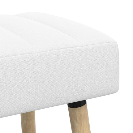 Kanalpuddet Bænk Hvid 80 x 40 x 46 cm Stof