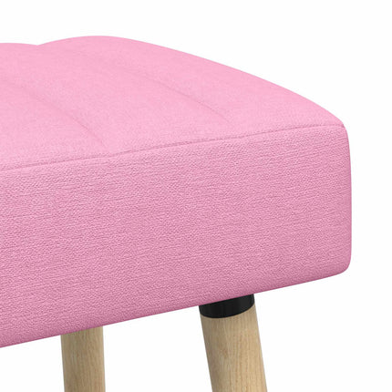 Kanalpuddet Bænk Lyserød 80 x 40 x 46 cm Stof