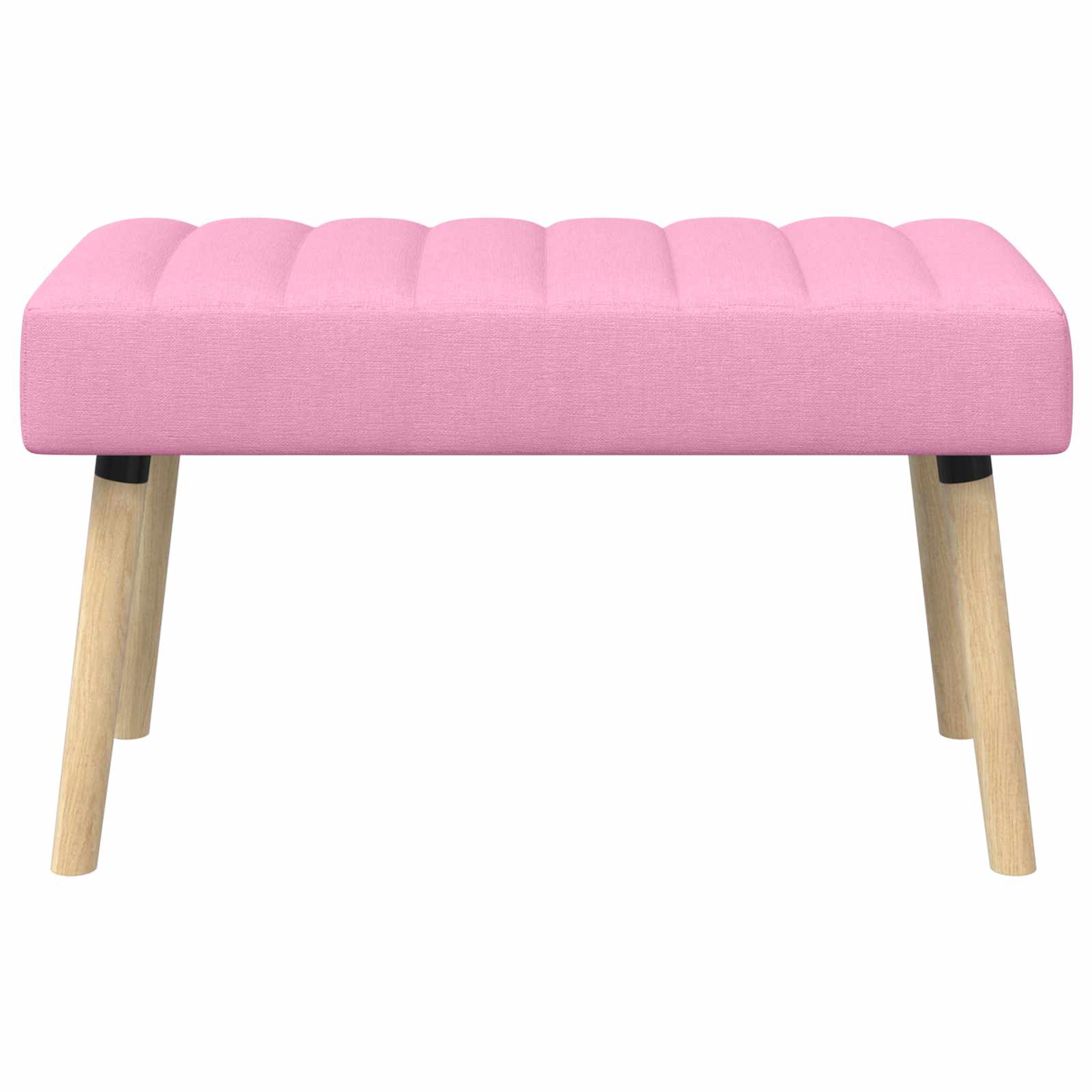 Kanalpuddet Bænk Lyserød 80 x 40 x 46 cm Stof