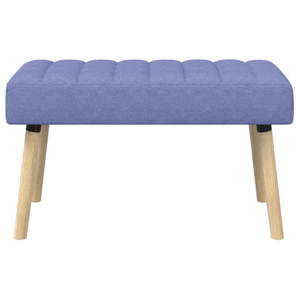 Kanalpuddet Bænk Jeans blå 80 x 40 x 46 cm Stof