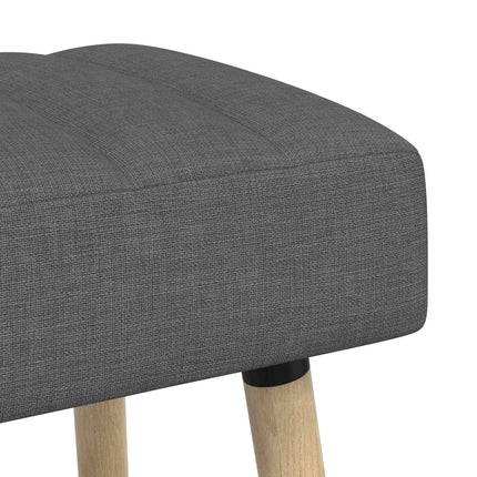 Kanalpuddet Bænk Mørkegrå 110 x 40 x 46 cm Stof