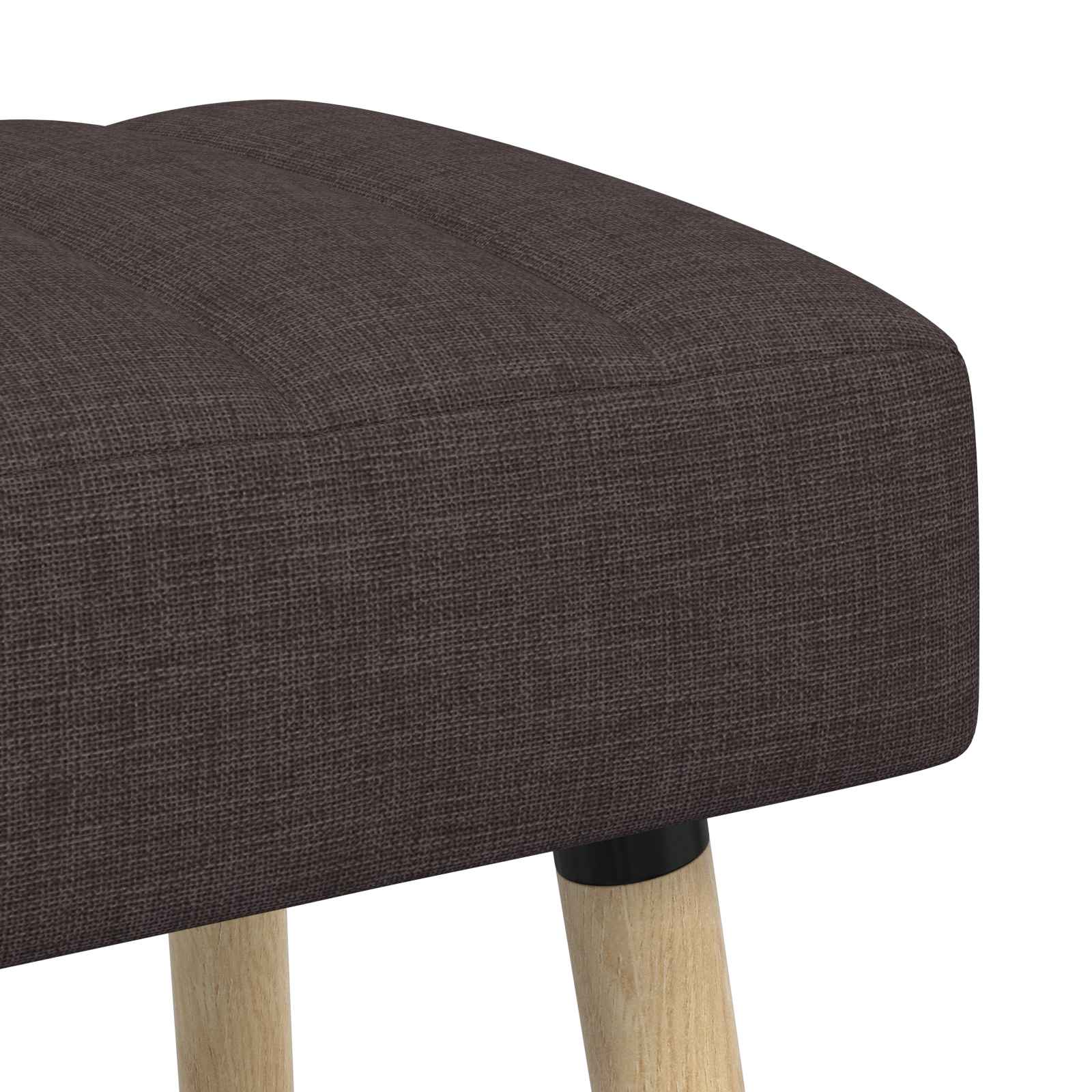 Kanalpuddet Bænk Mørk Brun 110 x 40 x 46 cm Stof
