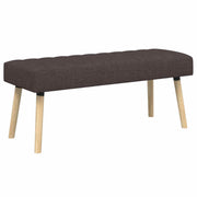 Kanalpuddet Bænk Mørk Brun 110 x 40 x 46 cm Stof
