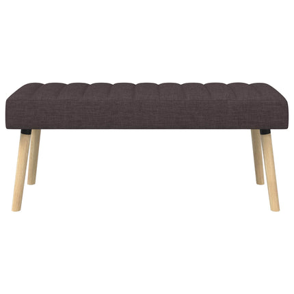 Kanalpuddet Bænk Mørk Brun 110 x 40 x 46 cm Stof