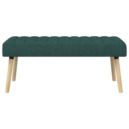 Kanalpuddet Bænk Mørkegrøn 110 x 40 x 46 cm Stof