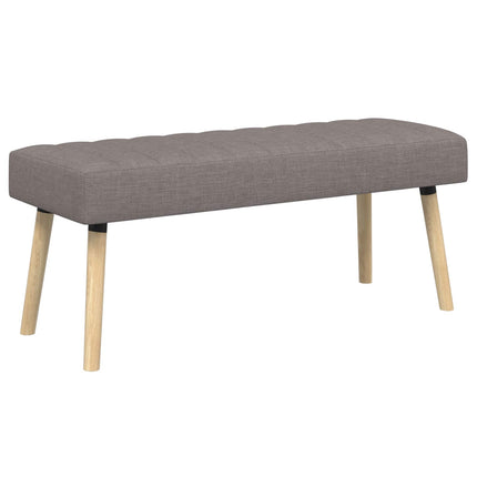 Kanalpuddet Bænk Gråbrun 110 x 40 x 46 cm Stof