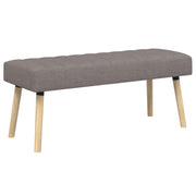 Kanalpuddet Bænk Gråbrun 110 x 40 x 46 cm Stof