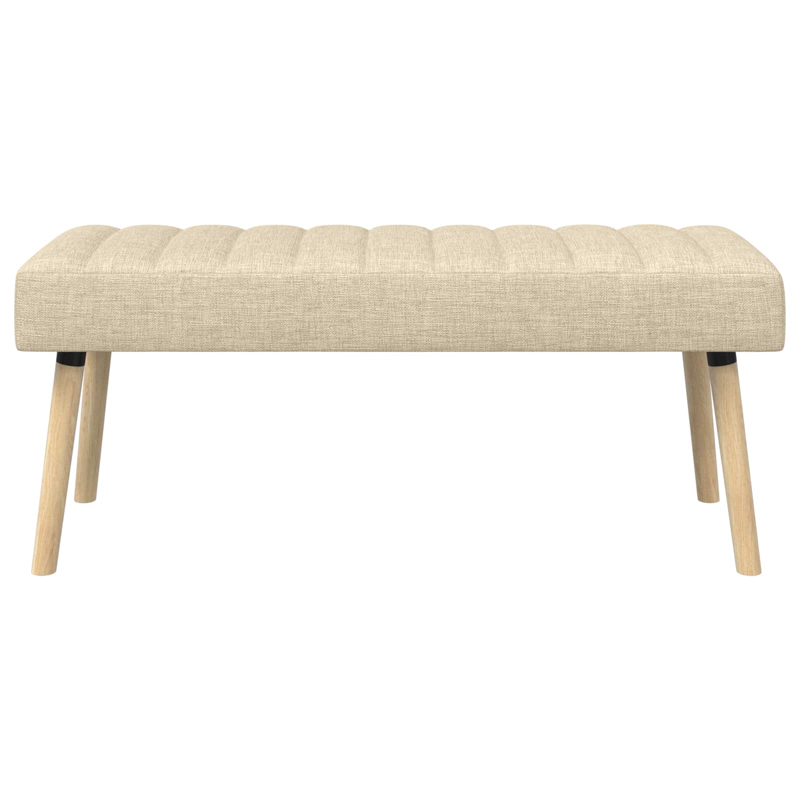 Kanalpuddet Bænk Cremefarvet 110 x 40 x 46 cm Stof