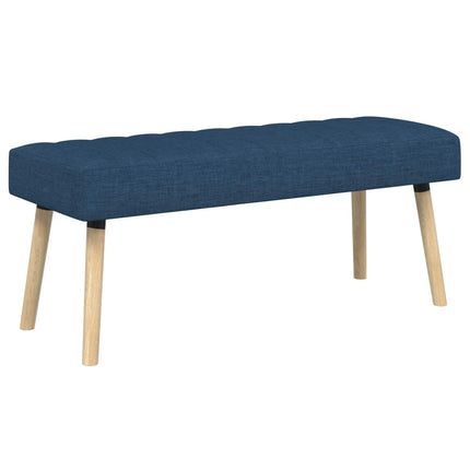 Kanalpuddet Bænk Blå 110 x 40 x 46 cm Stof