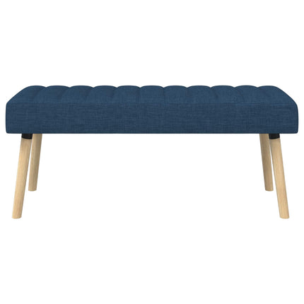 Kanalpuddet Bænk Blå 110 x 40 x 46 cm Stof