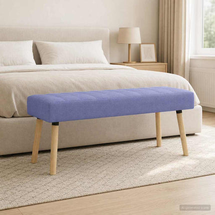 Kanalpuddet Bænk Jeans blå 110 x 40 x 46 cm Stof