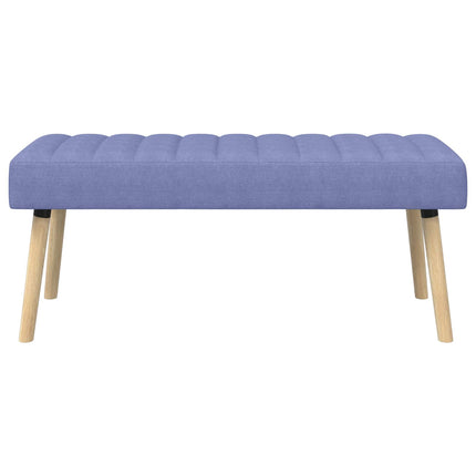 Kanalpuddet Bænk Jeans blå 110 x 40 x 46 cm Stof