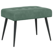 Bænk med knap tufting Havgrøn 60 x 40 x 45 cm Velour