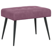Bænk med knap tufting Lilla 60 x 40 x 45 cm Velour
