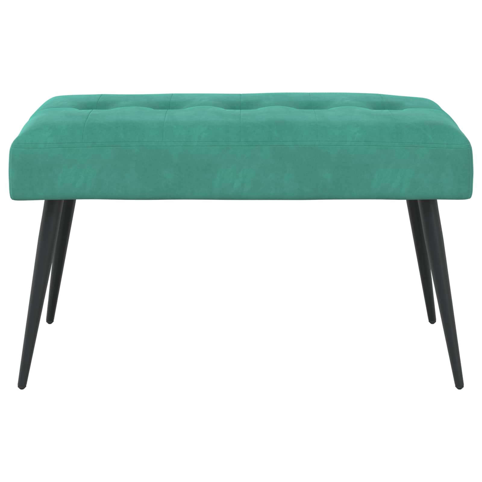 Bænk med knap tufting Turkis 80 x 40 x 46 cm Velour