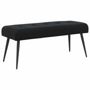 Bænk med knap tufting Sort 110 x 40 x 46 cm Velour