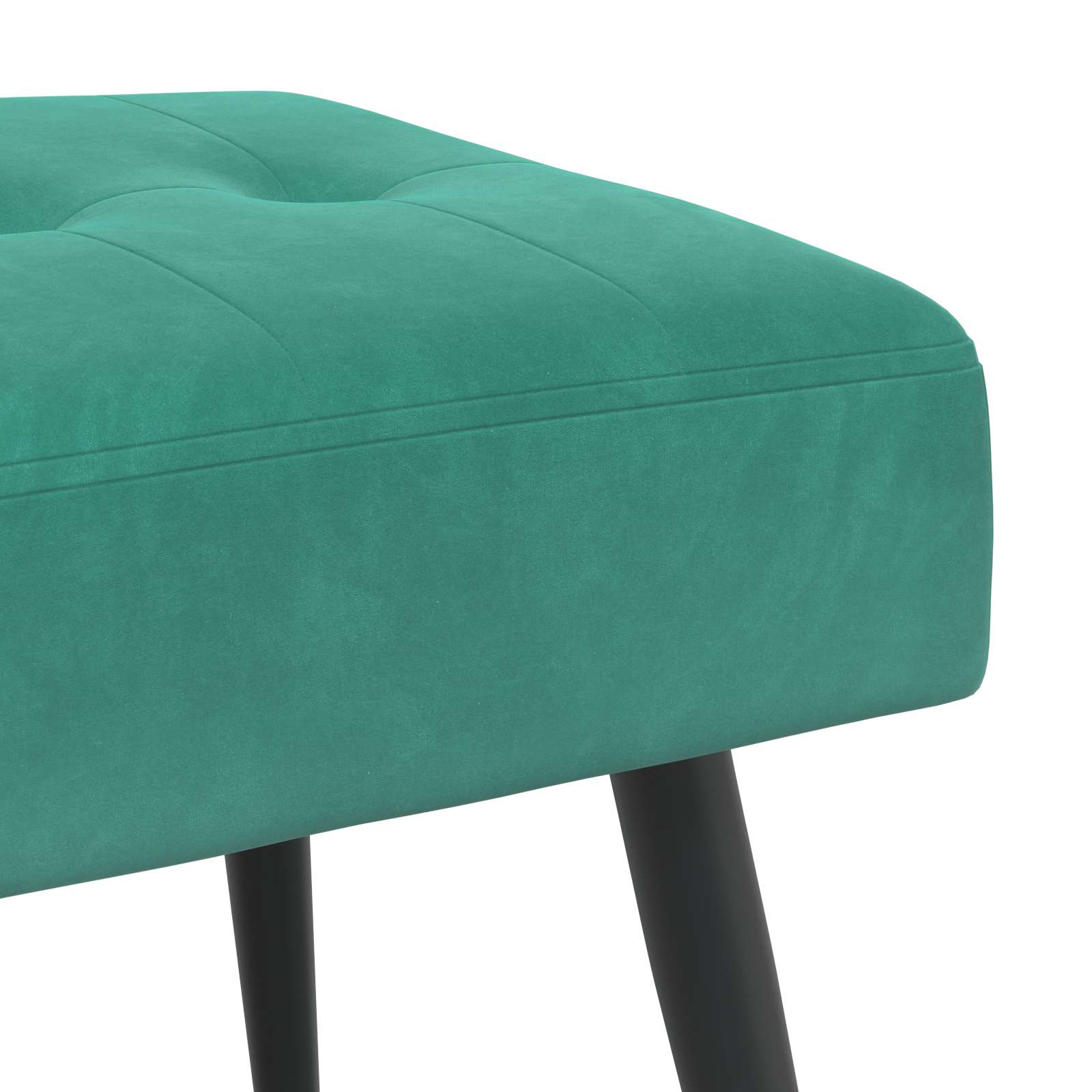 Bænk med knap tufting Turkis 110 x 40 x 46 cm Velour