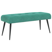 Bænk med knap tufting Turkis 110 x 40 x 46 cm Velour