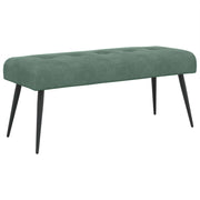 Bænk med knap tufting Havgrøn 110 x 40 x 46 cm Velour