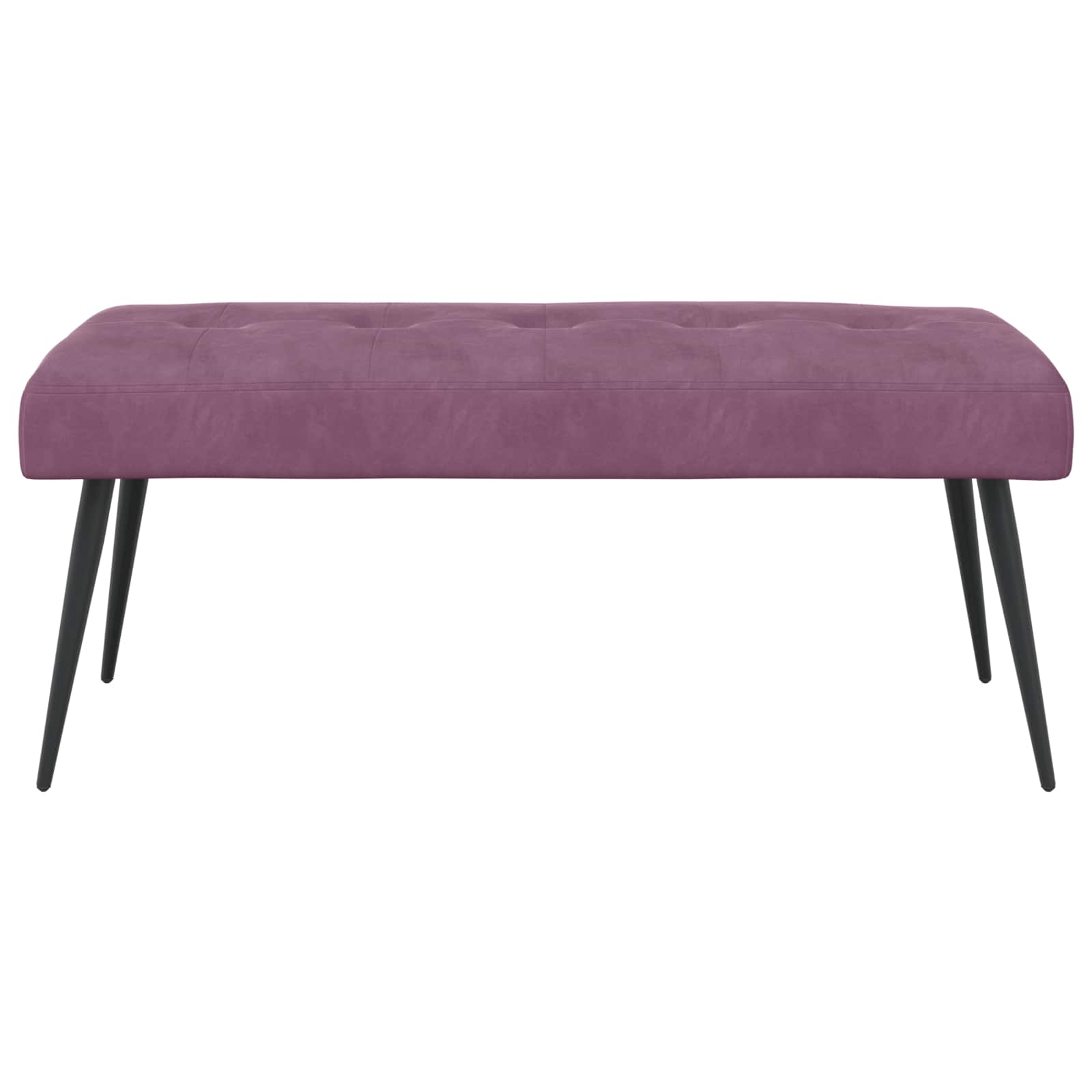 Bænk med knap tufting Lilla 110 x 40 x 46 cm Velour