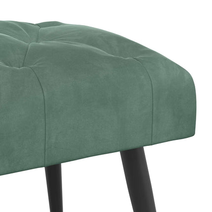 Bænk med knap tufting Havgrøn 80 x 40 x 46 cm Fløjl