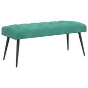 Bænk med knap tufting Turkis 110 x 40 x 46 cm Fløjl