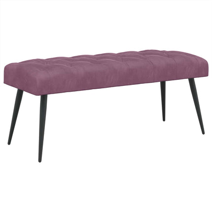 Bænk med knap tufting Lilla 110 x 40 x 46 cm Fløjl