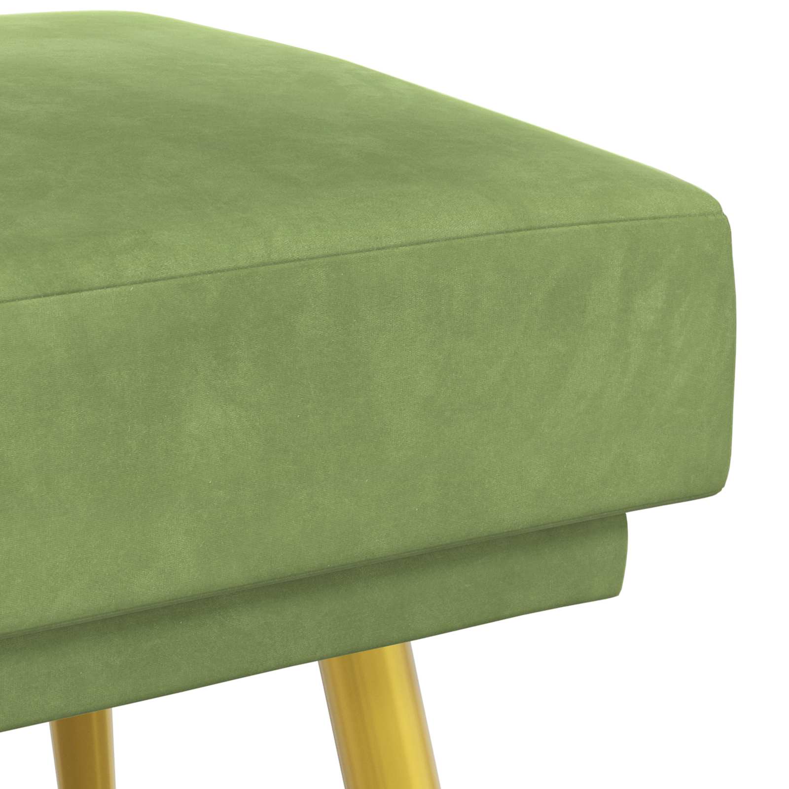 Dobbeltlagret bænk Lys grøn 120 x 45 x 46 cm Velour
