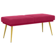 Dobbeltlagret bænk Vinrød 120 x 45 x 46 cm Velour