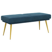 Dobbeltlagret bænk Blå 120 x 45 x 46 cm Velour