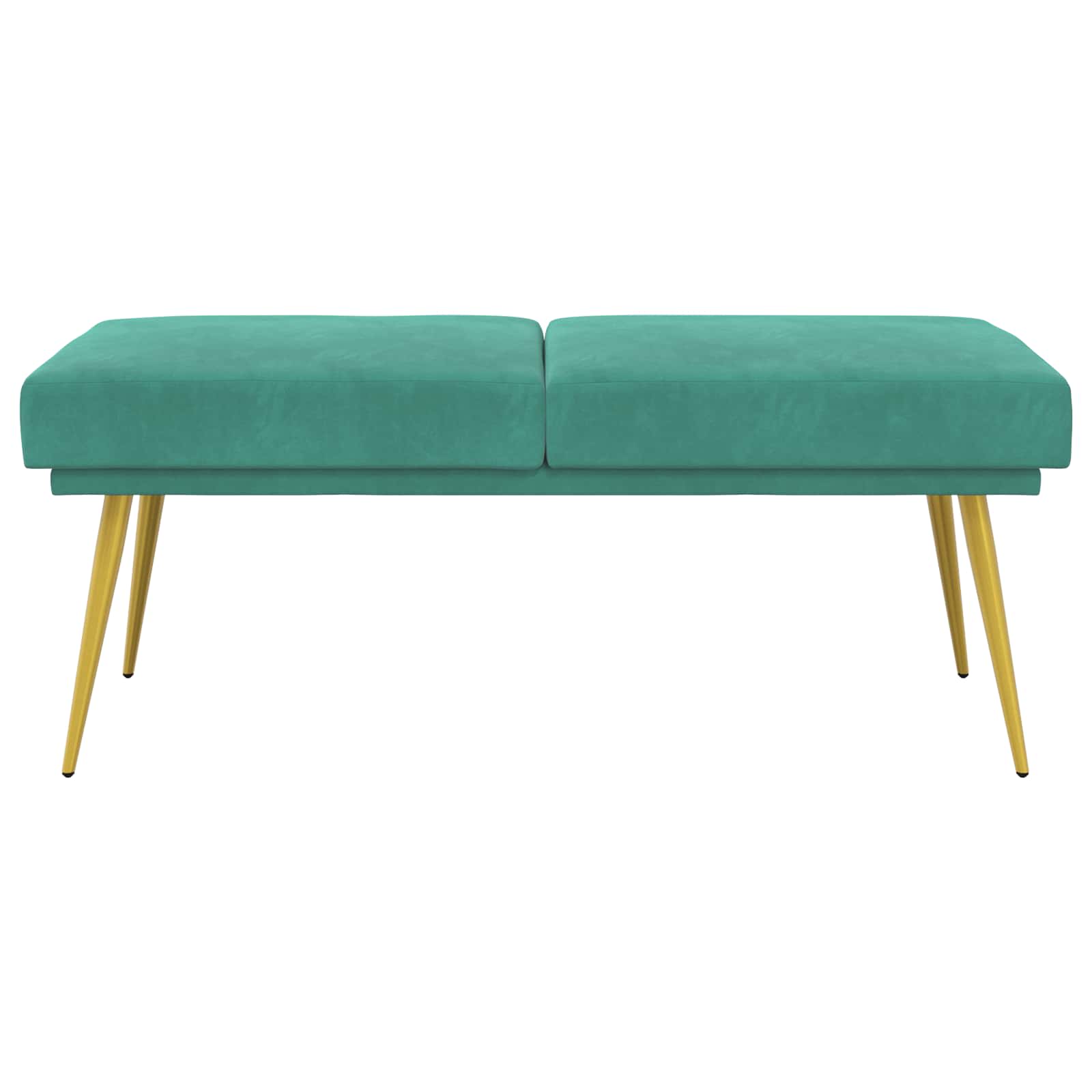 Dobbeltlagret bænk Turkis 120 x 45 x 46 cm Velour