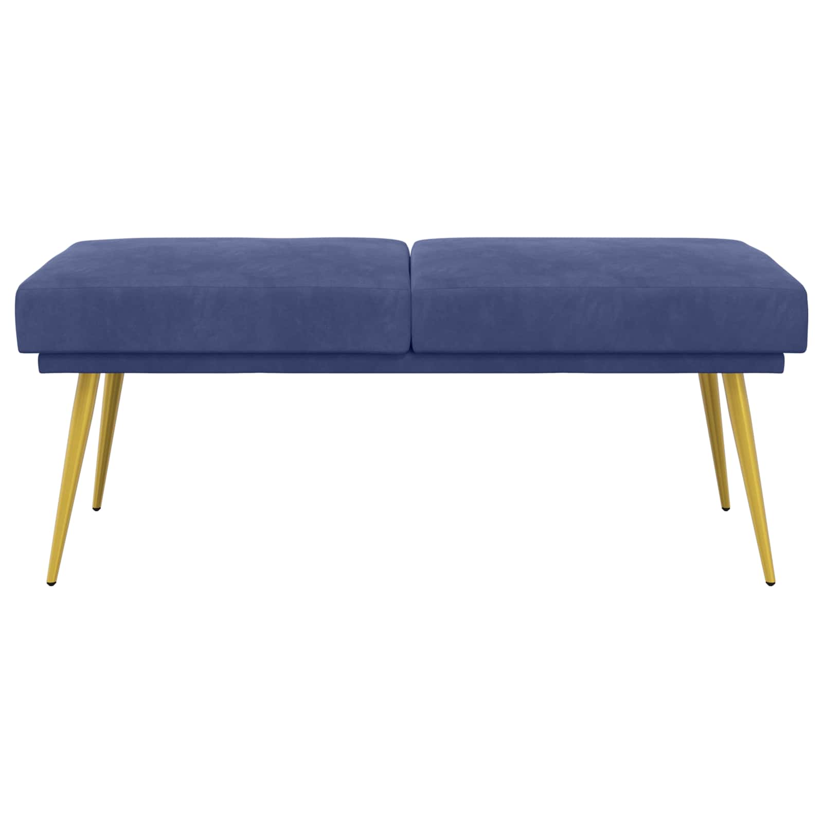 Dobbeltlagret bænk Politi blå 120 x 45 x 46 cm Velour