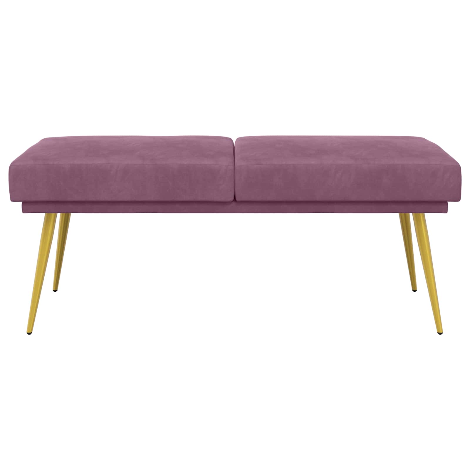 Dobbeltlagret bænk Lilla 120 x 45 x 46 cm Velour