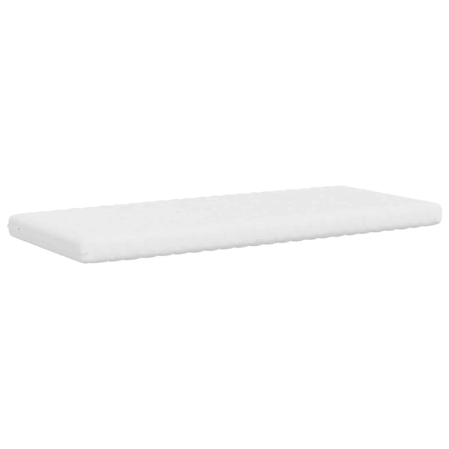 Skummadras 75 x 190 cm Hvid