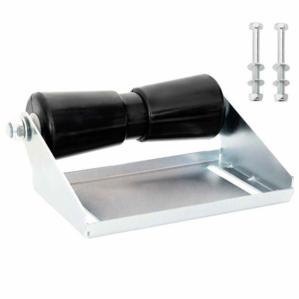 Bådtraileroller med beslag 25,4 cm Sølv Galvaniseret stål