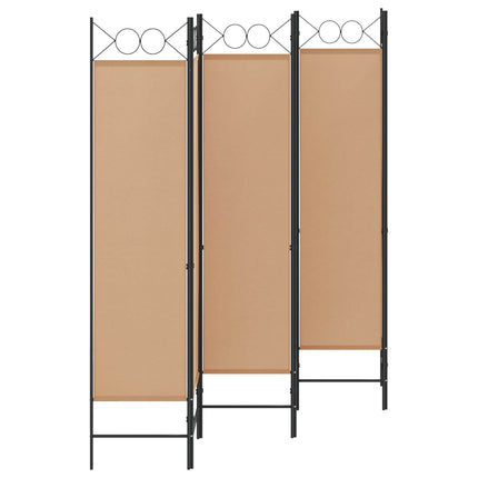 6-Paneler Rumdeler Beige 240 x 180 cm Stof