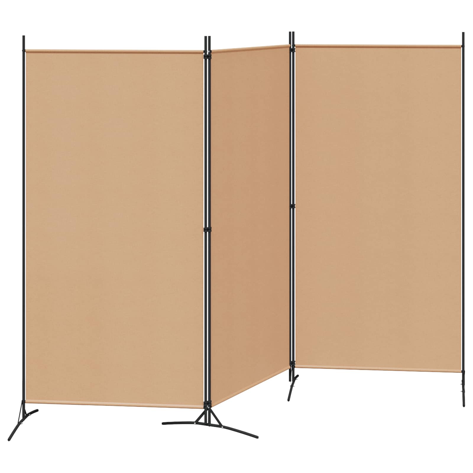 3-panel rumdeler Beige 260 x 180 cm Stof