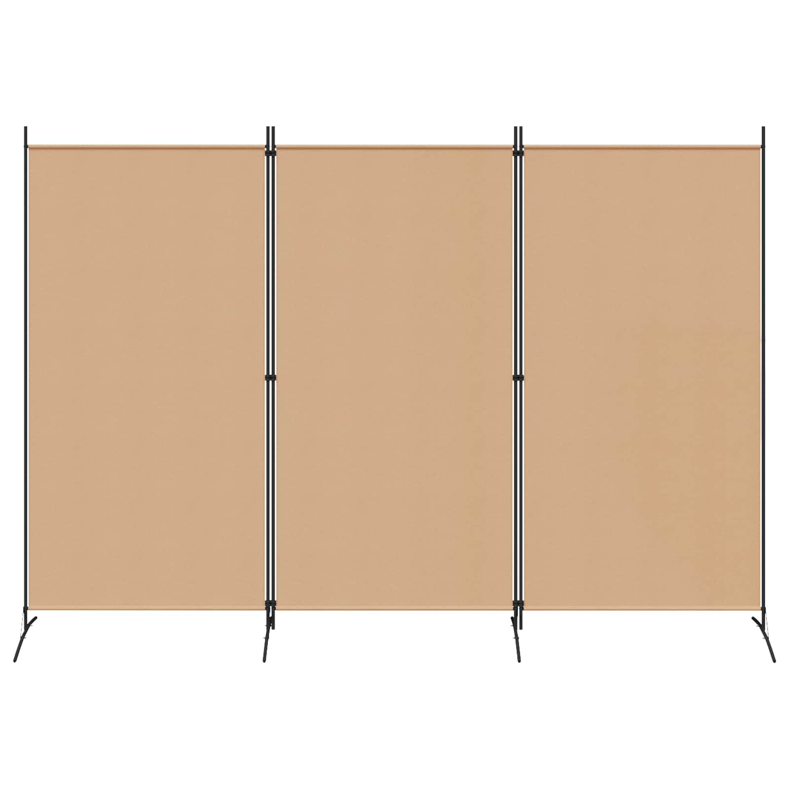 3-panel rumdeler Beige 260 x 180 cm Stof