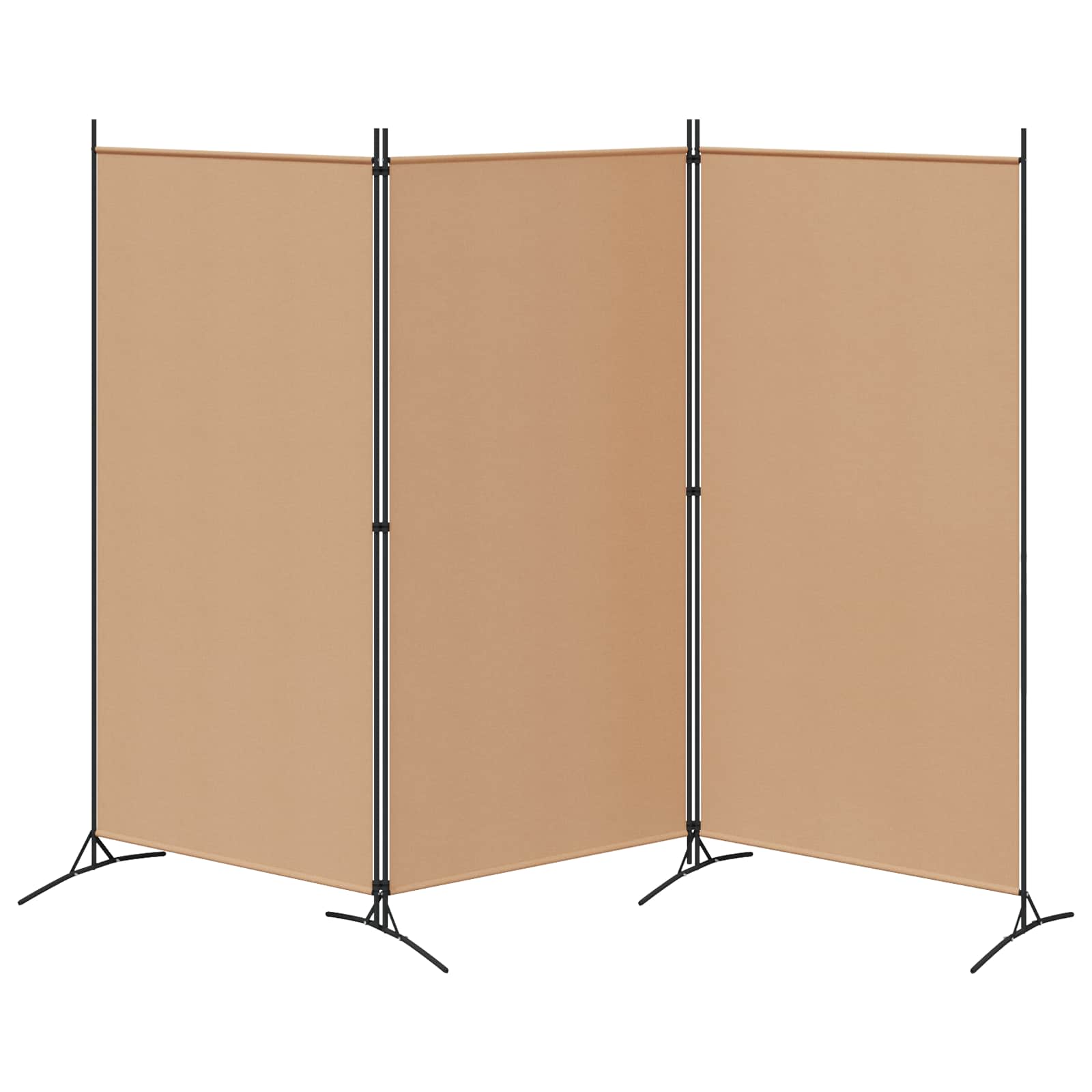 3-panel rumdeler Beige 260 x 180 cm Stof