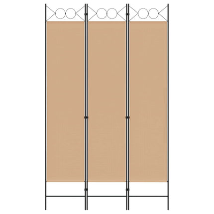 3-panel rumdeler Beige 120 x 200 cm Stof