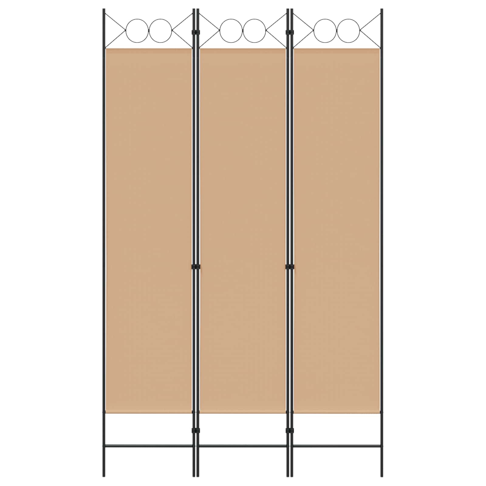 3-panel rumdeler Beige 120 x 200 cm Stof