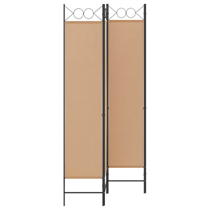 4-panel rumdeler Beige 160 x 200 cm Stof