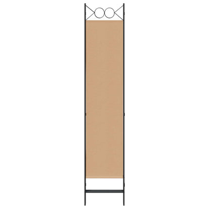 4-panel rumdeler Beige 160 x 200 cm Stof