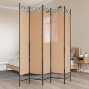 5-panel rumdeler Beige 200 x 200 cm Stof